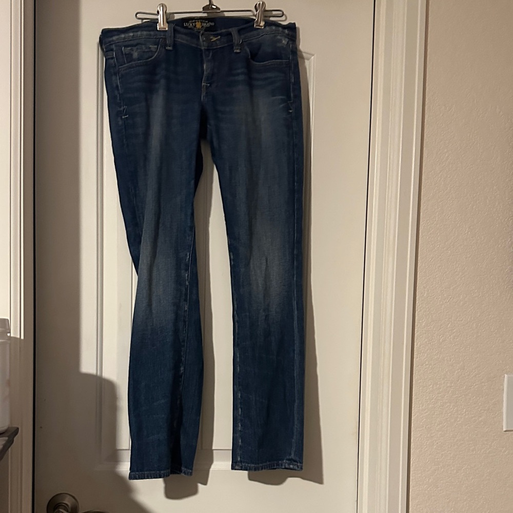 Lucky Brand Dark Blue Straight Leg Jeans